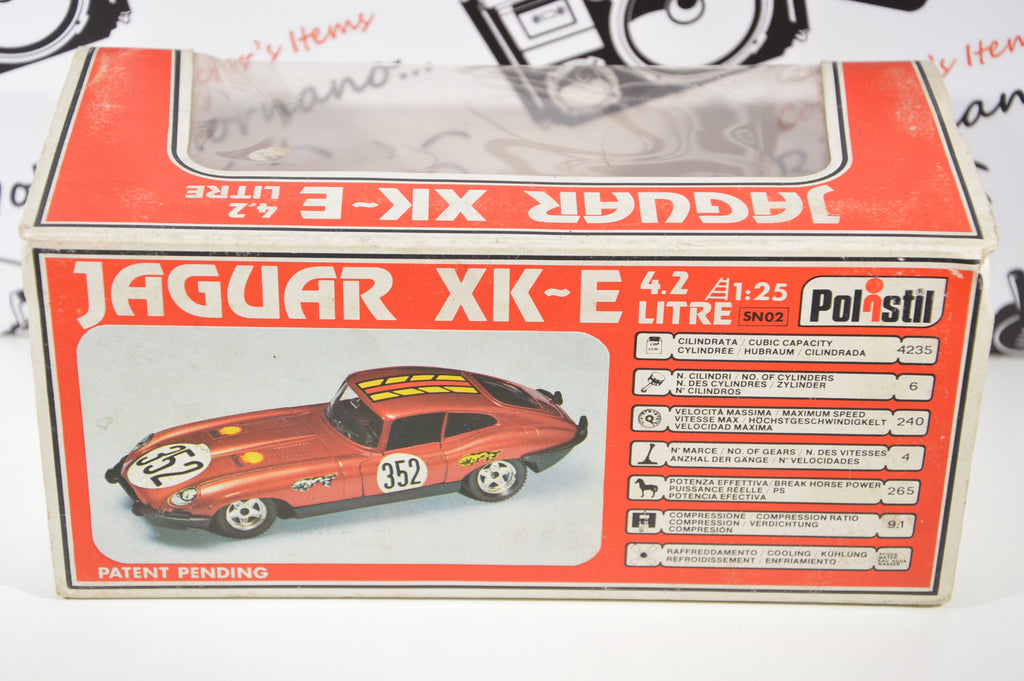 Jaguar XK-E 4.2 litre Polistil scala 1:25 die cast Decals for you