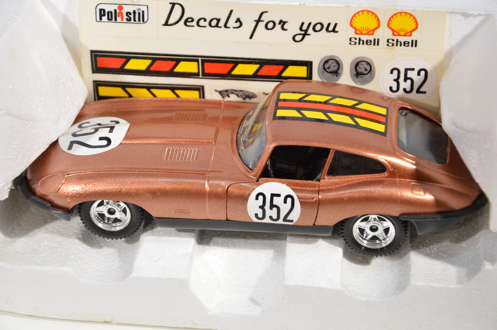 Jaguar XK-E 4.2 litre Polistil scala 1:25 die cast Decals for you
