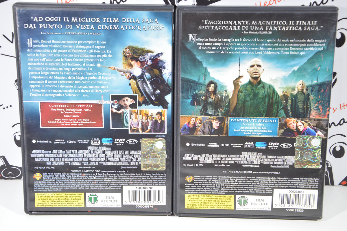 Harry Potter e i doni della morte 1+2 Dvd Italiano 2 dvd