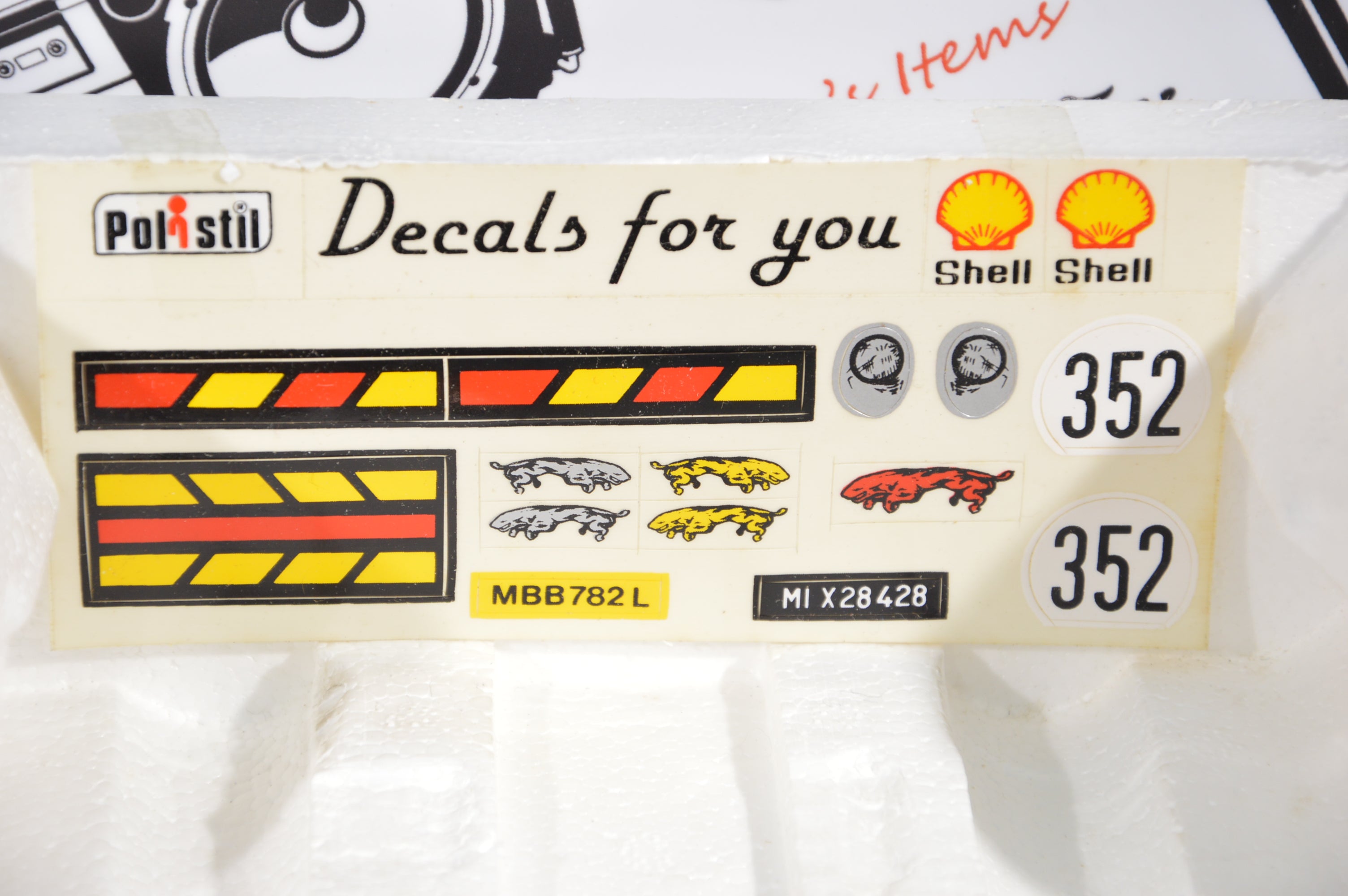 Jaguar XK-E 4.2 litre Polistil scala 1:25 die cast Decals for you