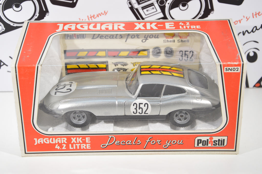 Jaguar XK-E 4.2 litre Polistil scala 1:25 die cast Decals for you