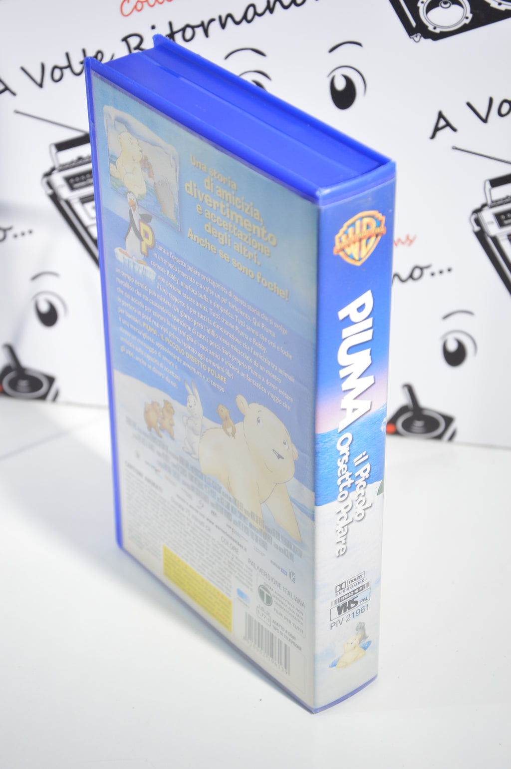 Piuma il piccolo orsetto polare VHS vintage