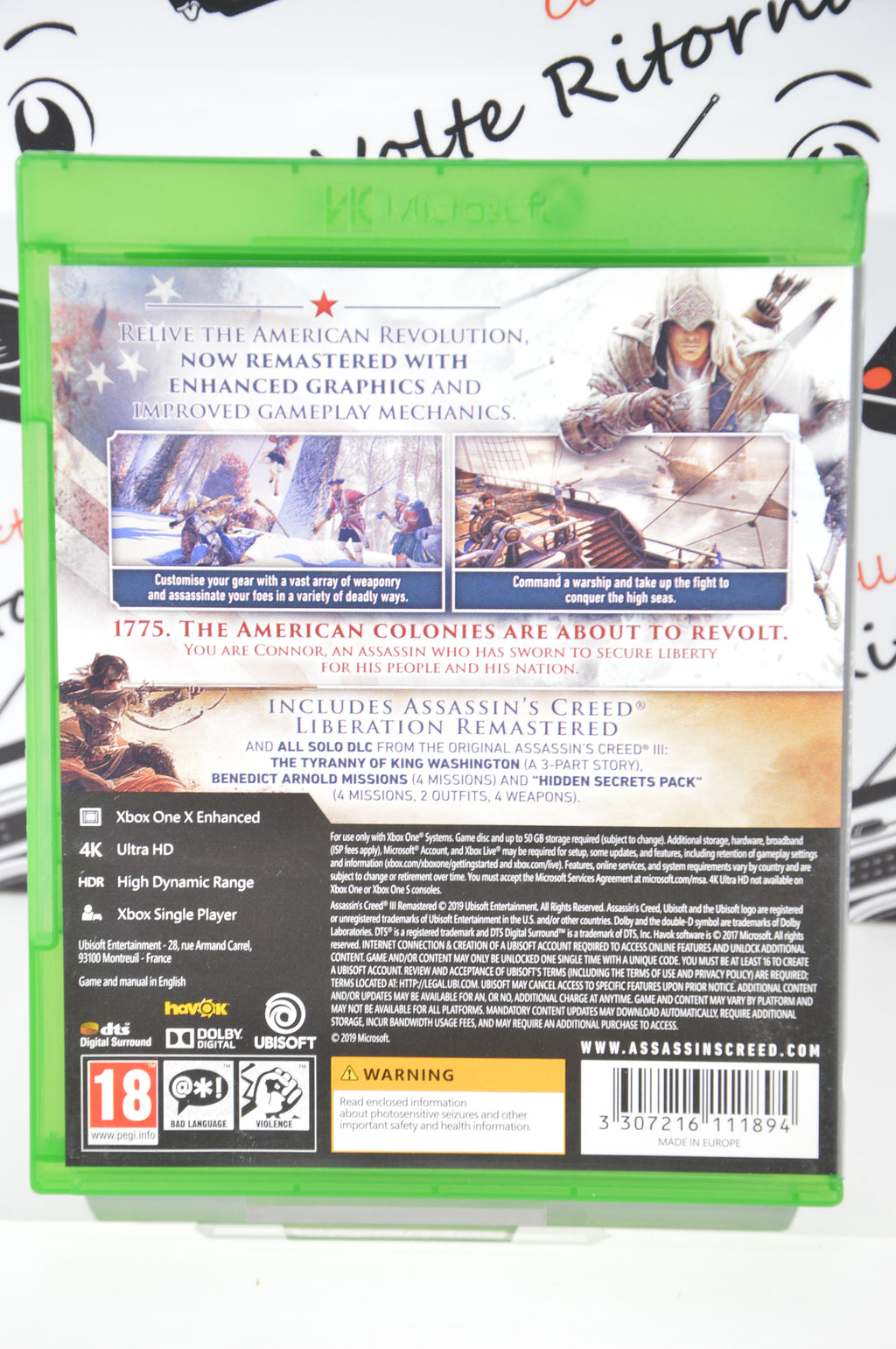 Assassin's creed III remastered XBox One 18+ Multilingua