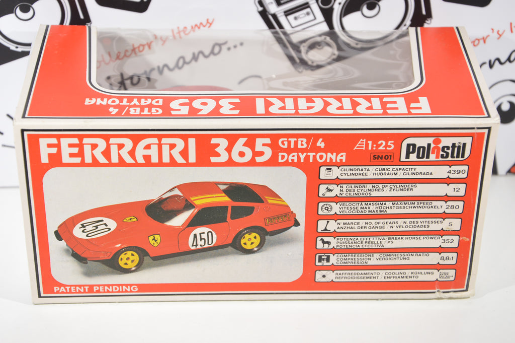 Ferrari 365 GTB/4 Daytona Polistil scala 1:25 die cast Decals for you