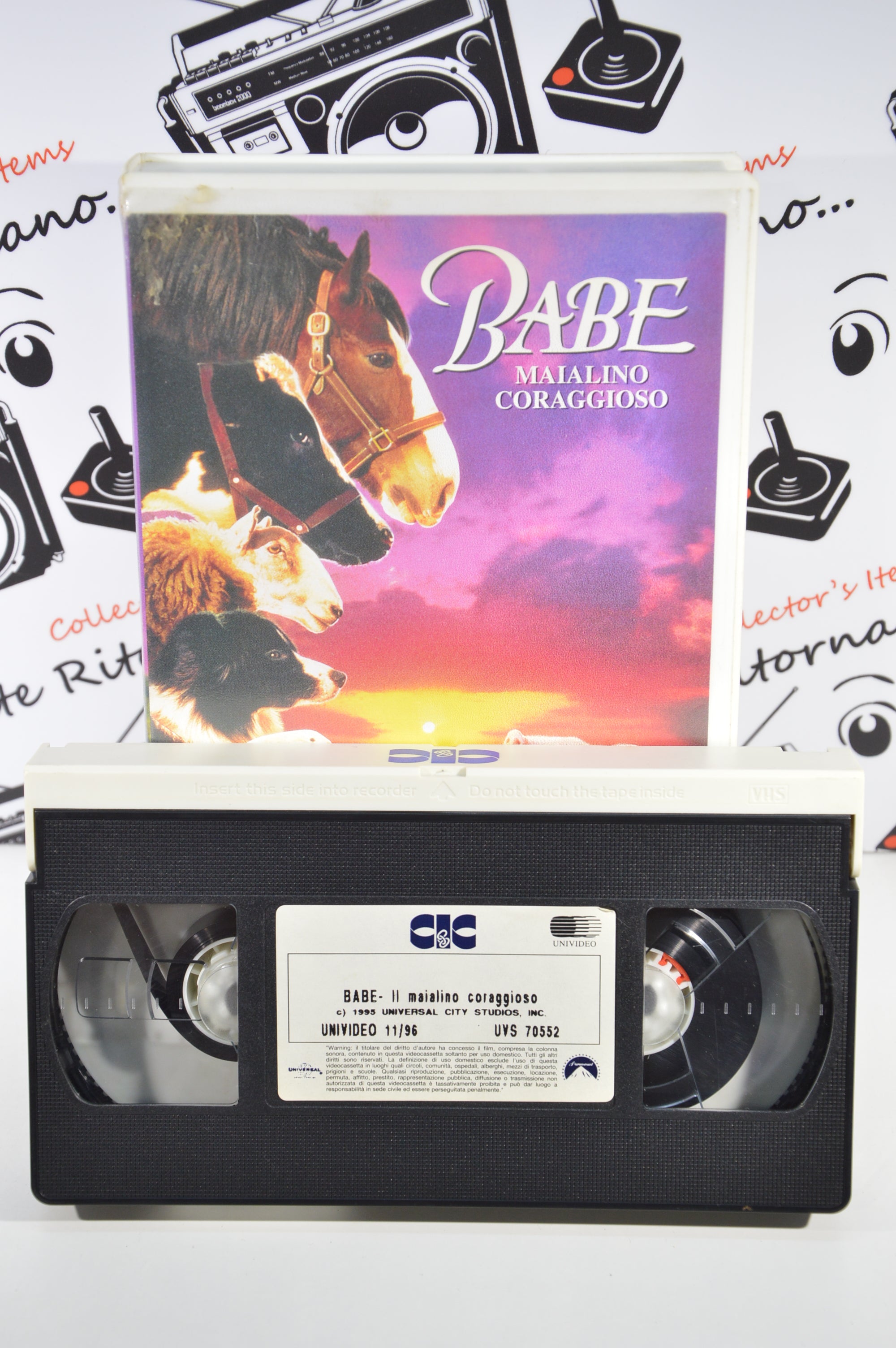 Babe maialino coraggioso VHS vintage