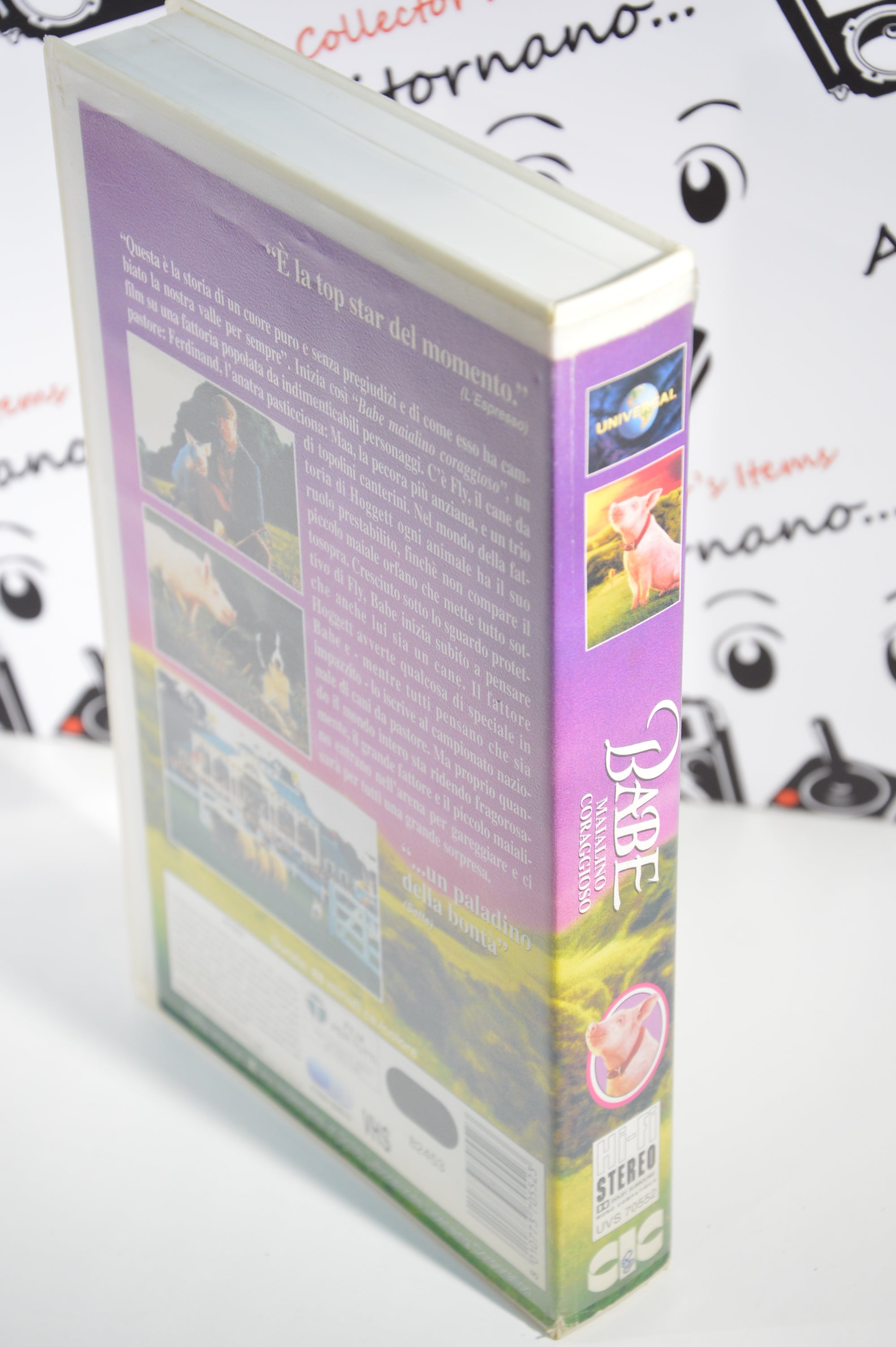 Babe maialino coraggioso VHS vintage