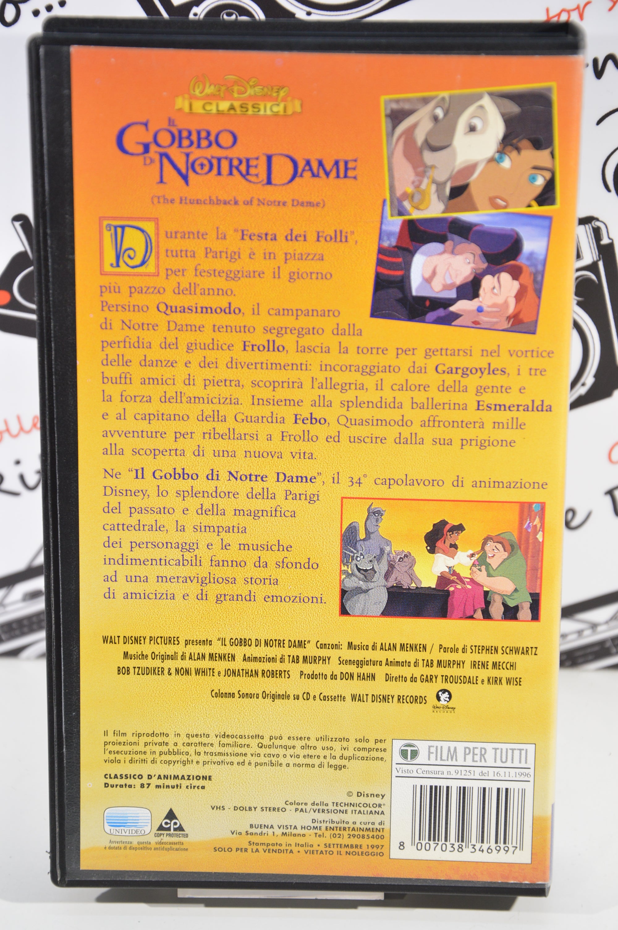 Il gobbo di Notre Dame VHS vintage
