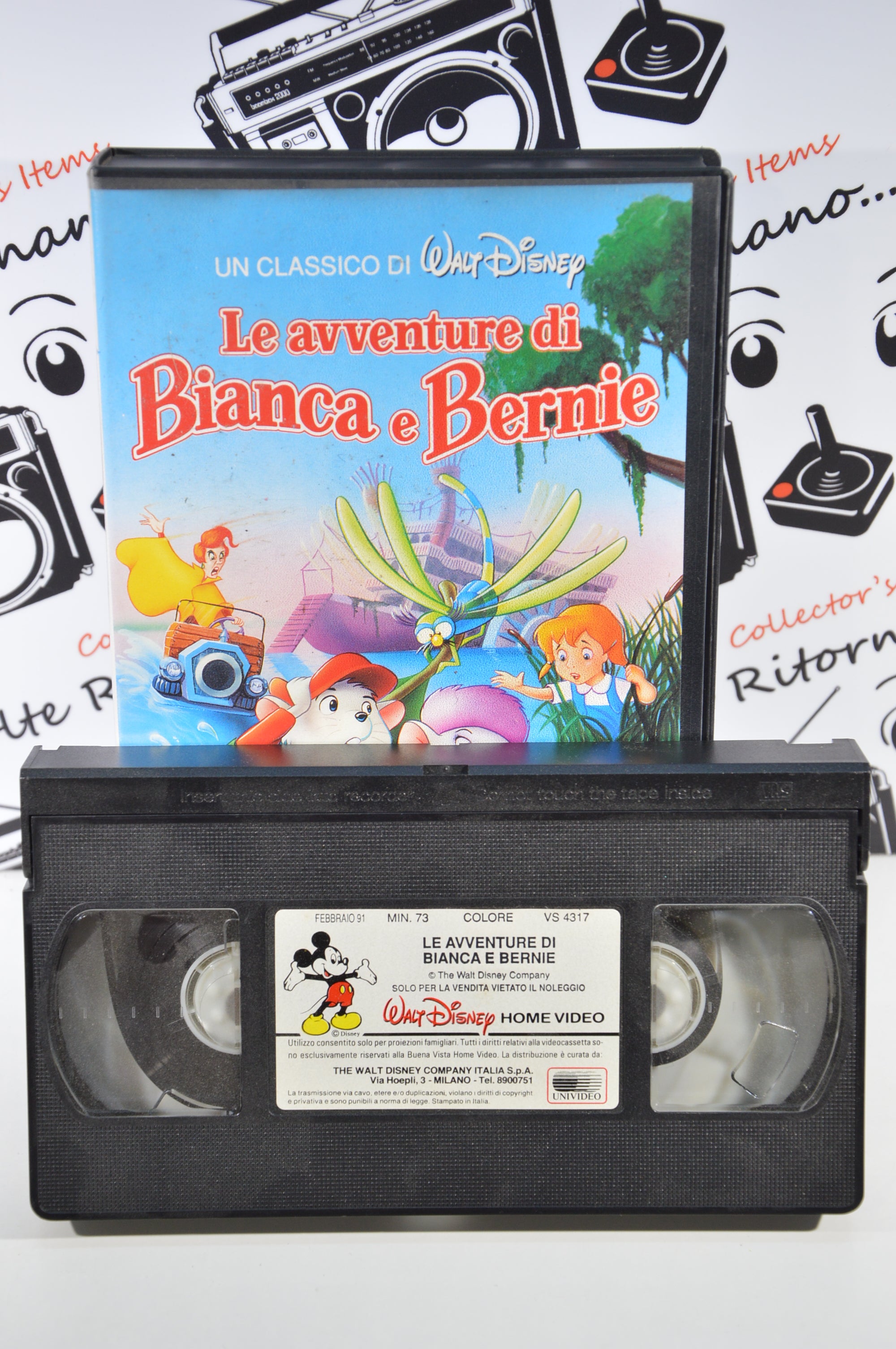 Le avventure di Bianca e Bernie VHS vintage