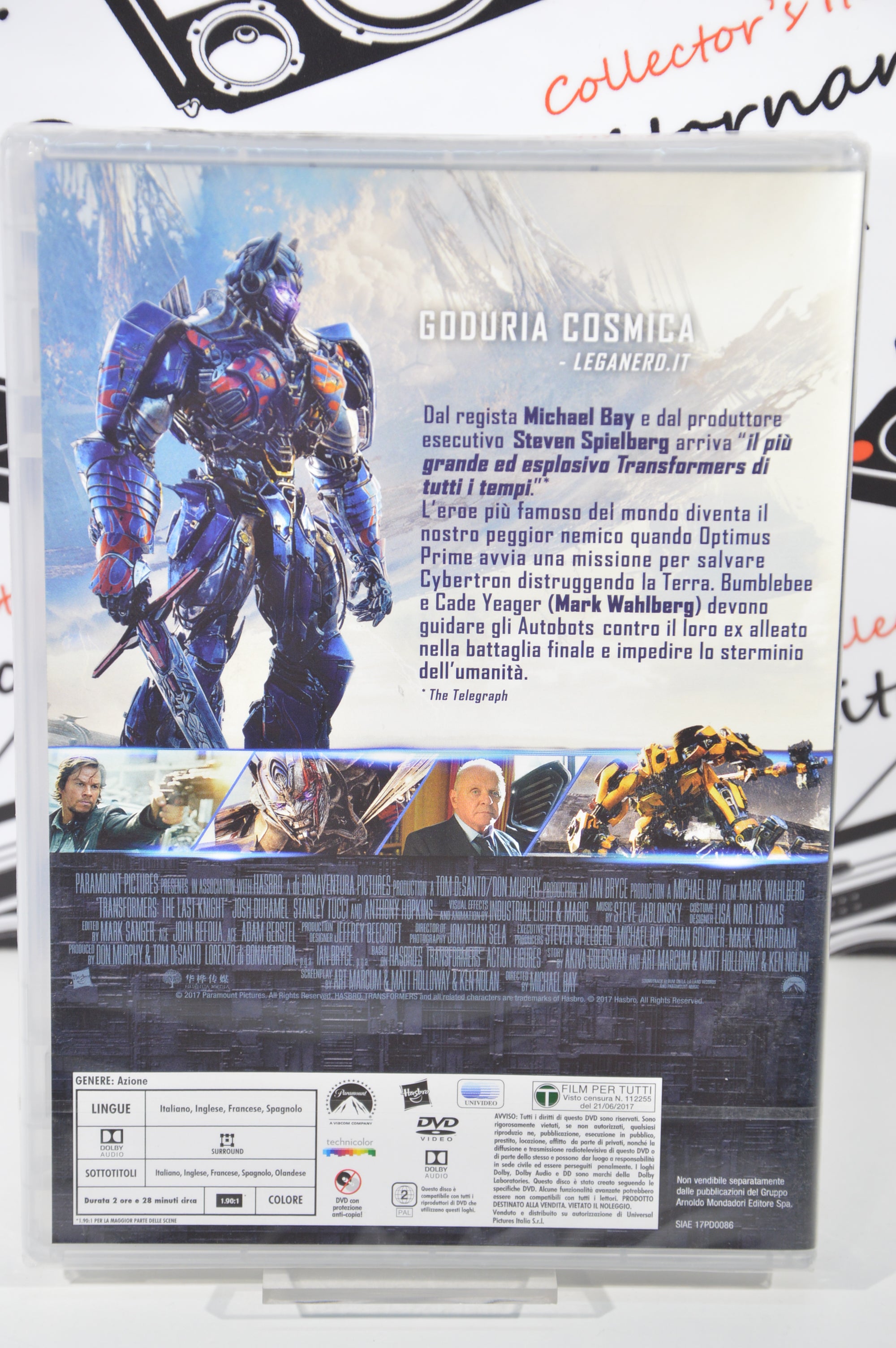 Transformers l'ultimo cavaliere Dvd Italiano nuovo sigillato