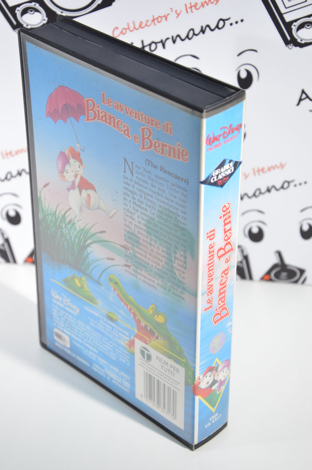 Le avventure di Bianca e Bernie VHS vintage