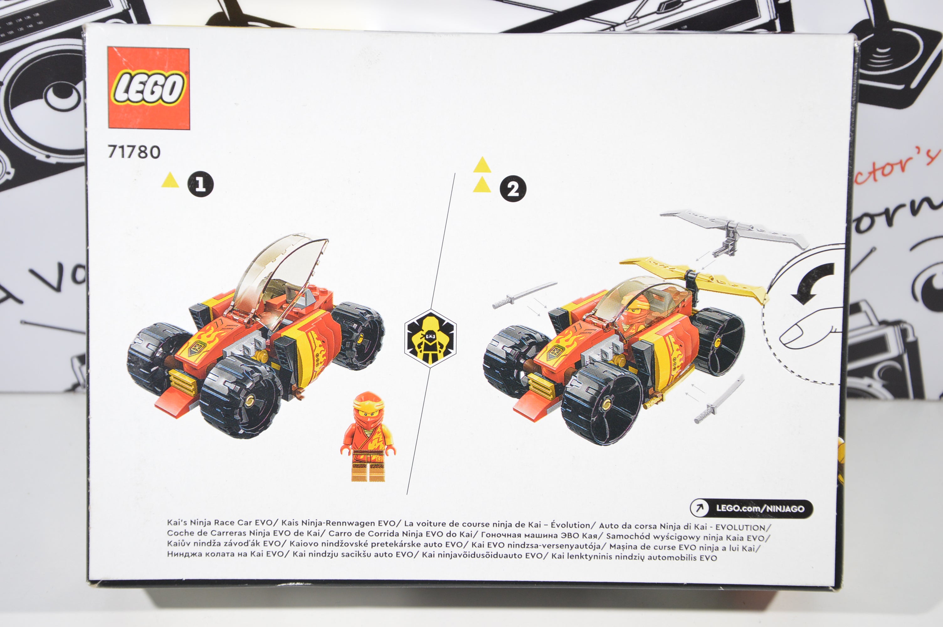 Lego Ninjago 71780 Kai's ninja race car evo 6+ nuovo sigillato