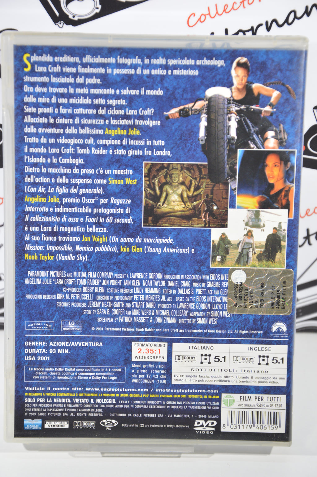 Tomb Raider Dvd Italiano collezione