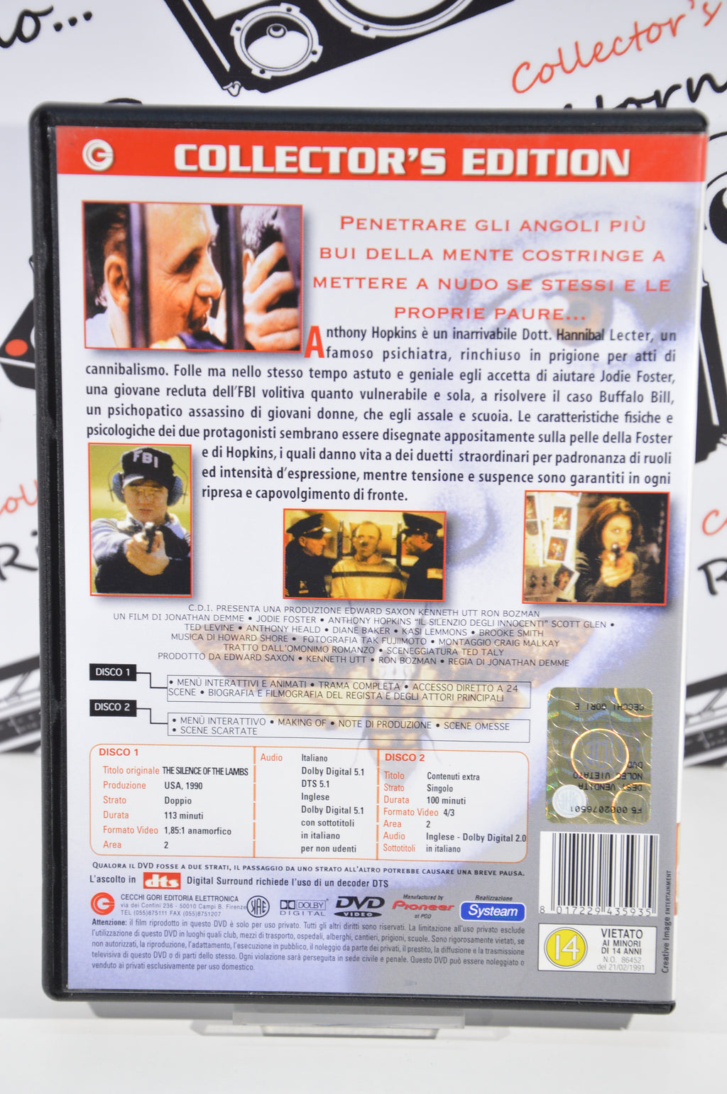 Il silenzio degli innocenti collector's edition Dvd Italiano collezione