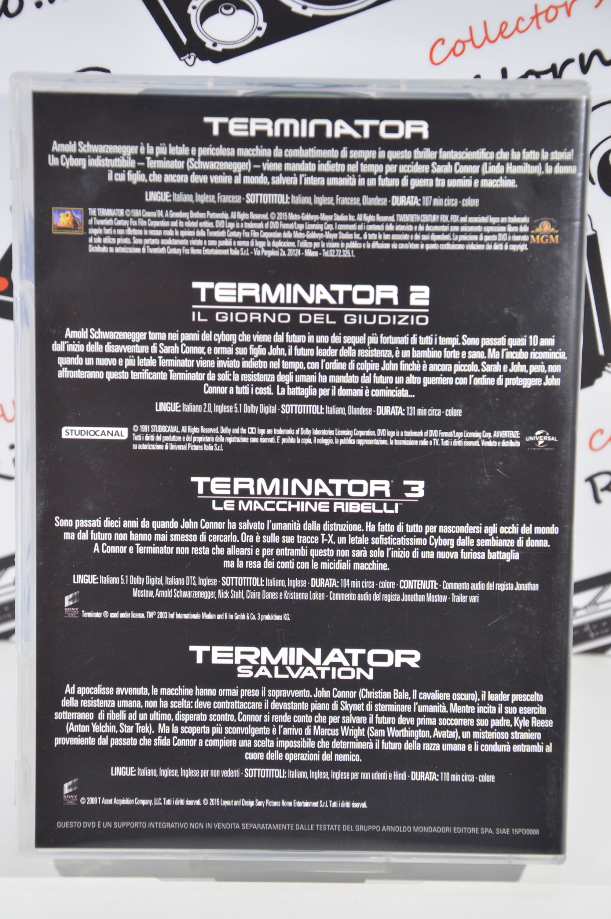 Terminator collection 4 Dvd Italiano collezione