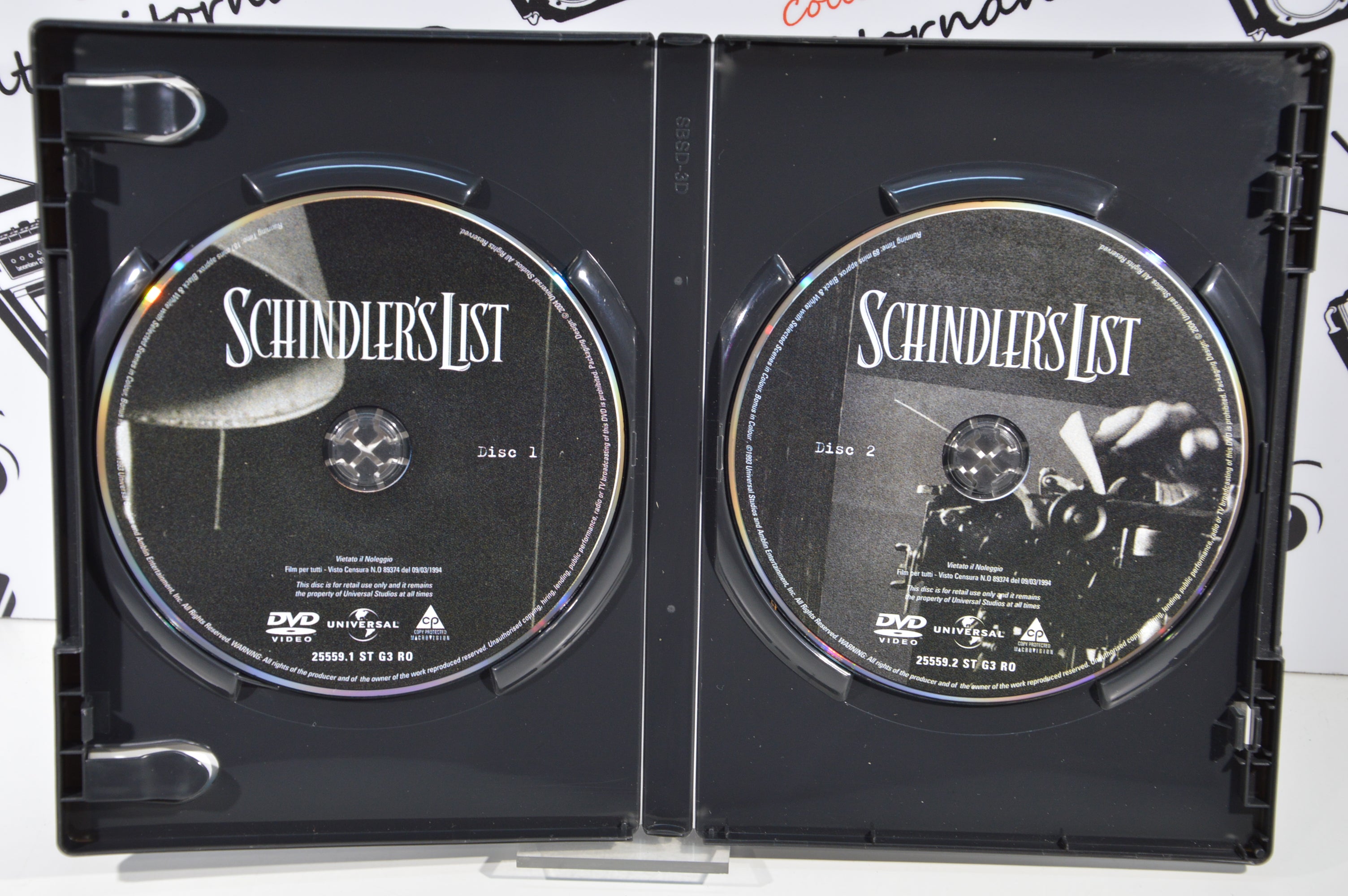 Schindler's list Dvd Italiano collezione 2 dischi