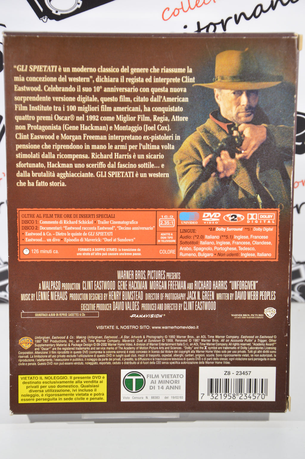 Gli spietati edizione speciale 2 dischi Dvd Italiano collezione