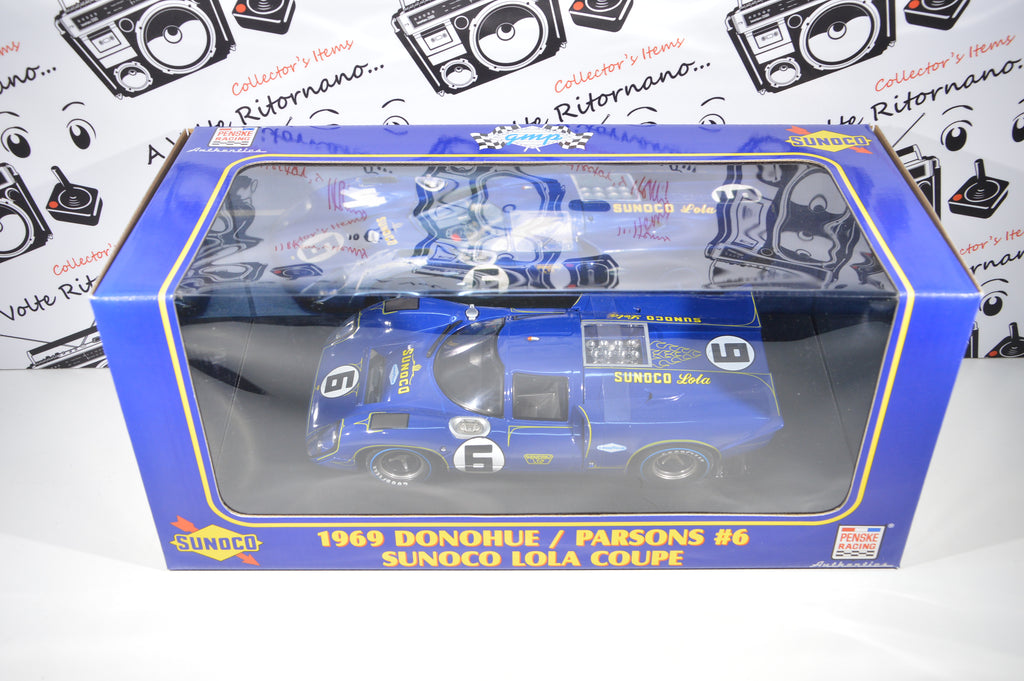 Sunoco Lola Coupè 1969 Donohue/Parsons Penske scala 1:18 die cast pari al nuovo