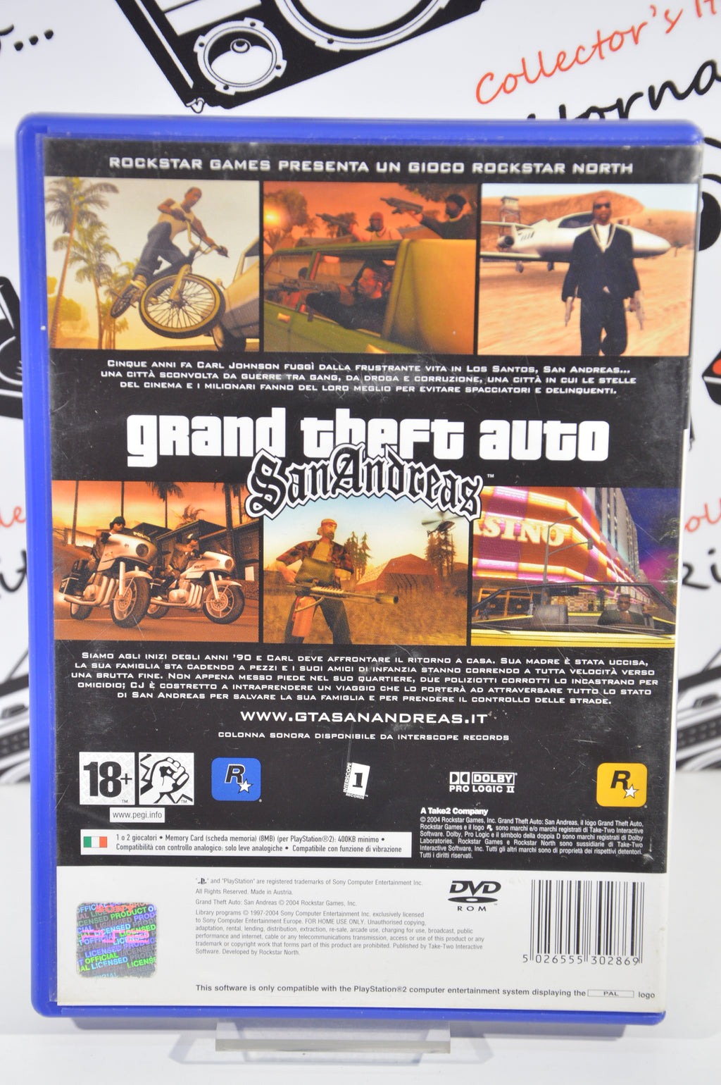 Grand Theft auto San Andreas PlayStation 2 18+ ITA