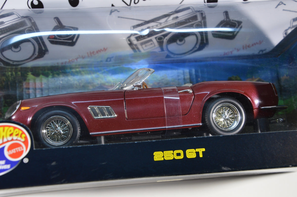 Ferrari 250GT granata Hot Wheels Mattel scala 1:18 nuovo