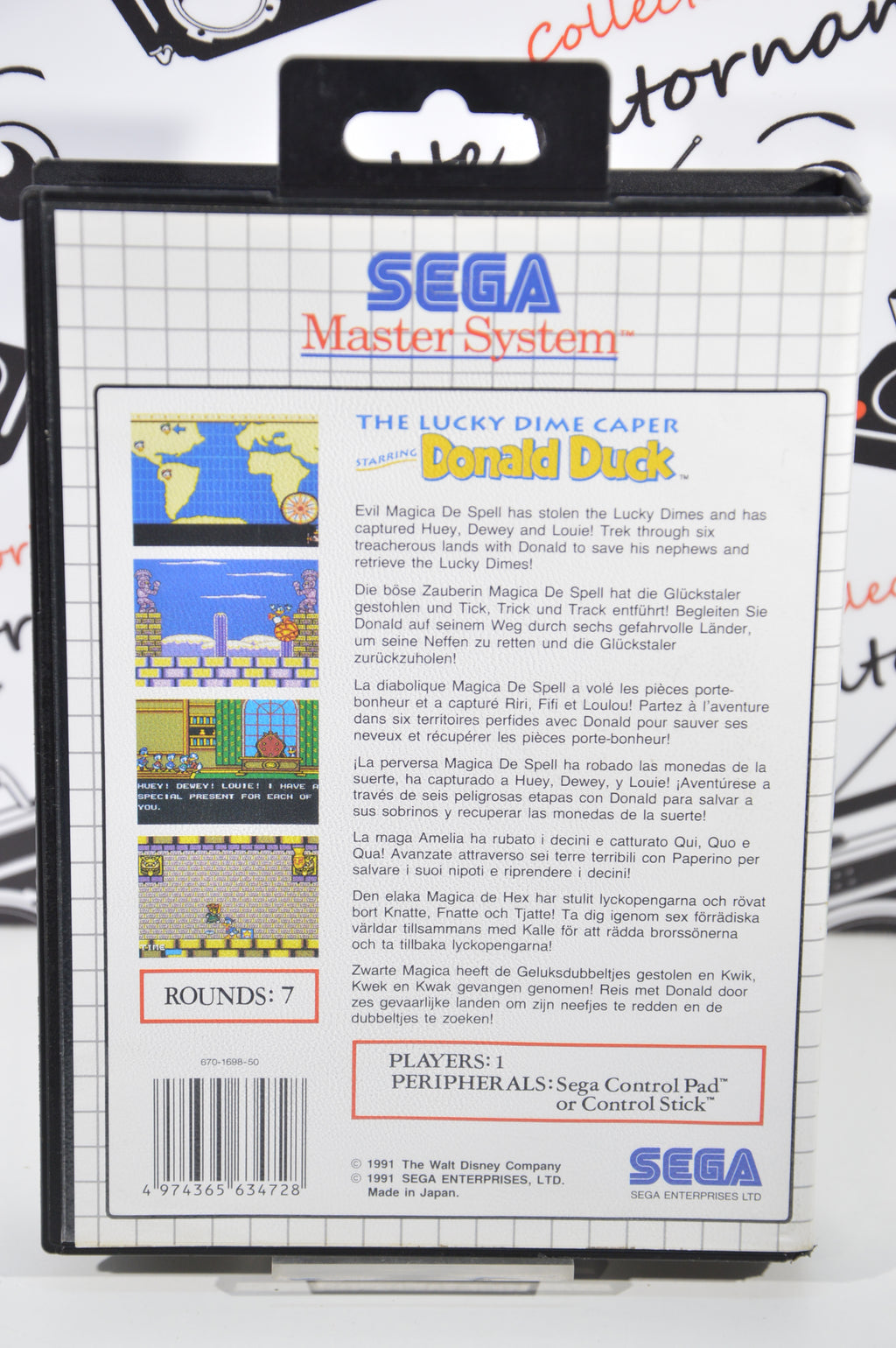 The Lucky dime caper Donald Duck Master system anno 1991 videogames vintage