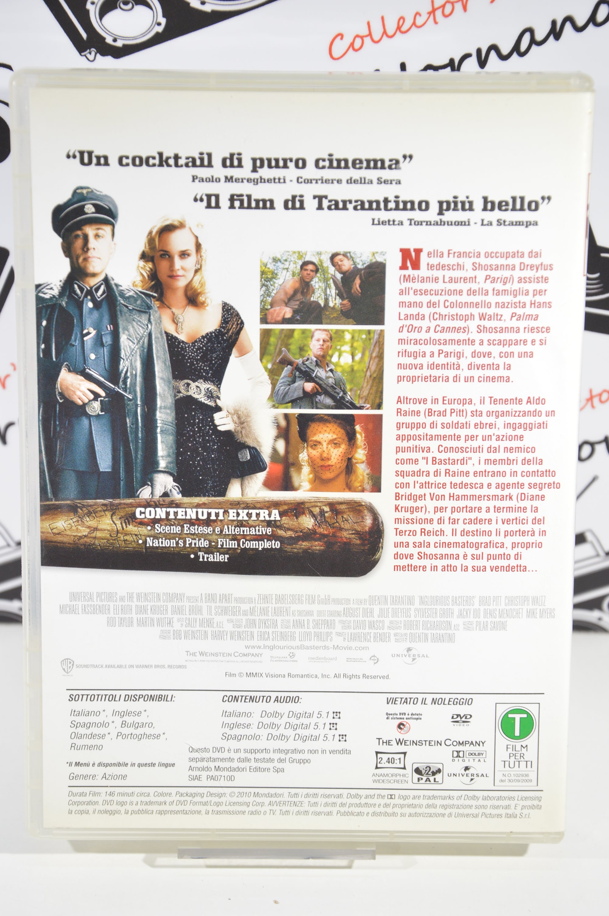 Bastardi senza gloria Dvd Italiano Brad Pitt