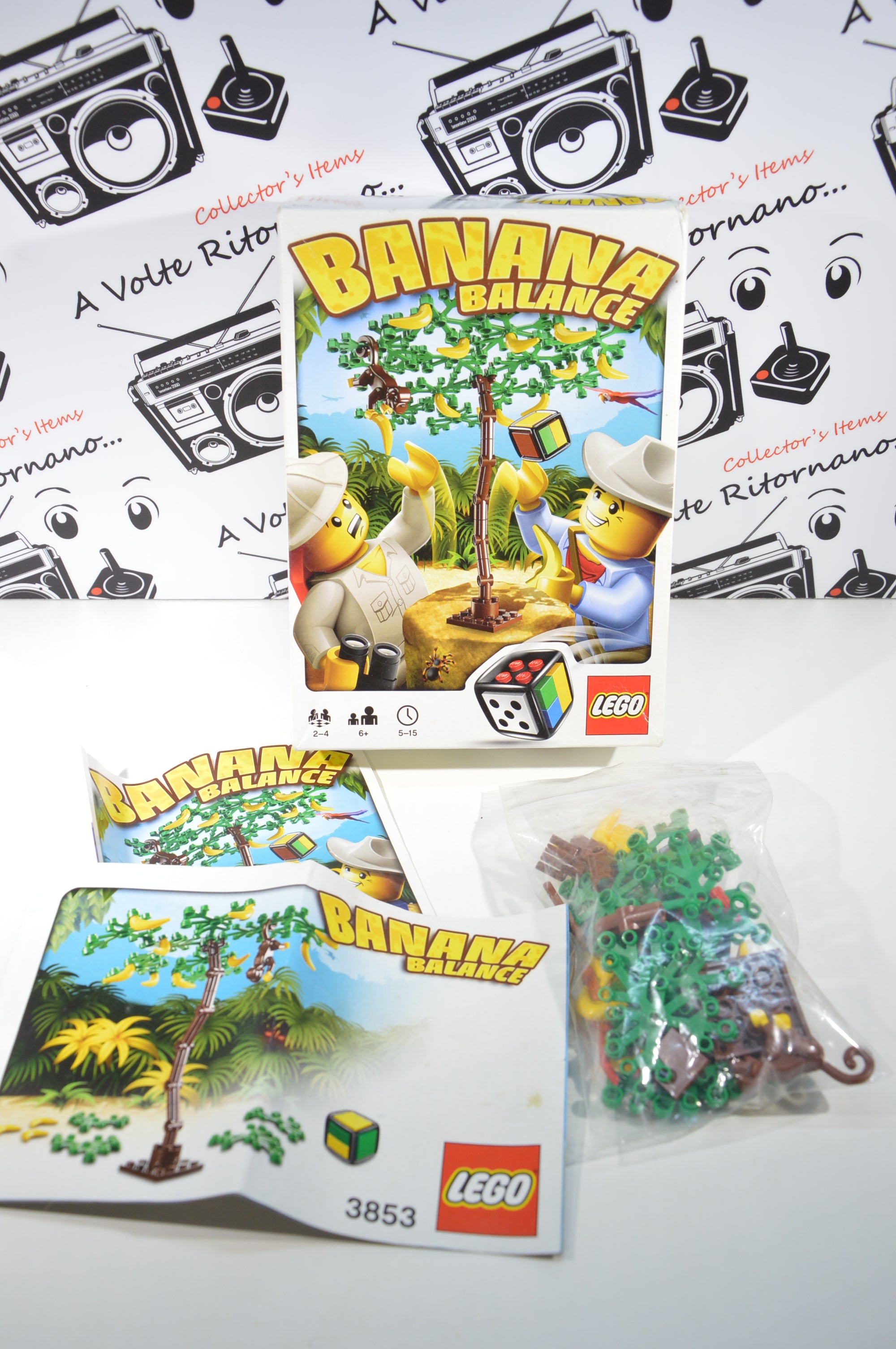Lego 3853 Banana Balance 6+ usato completo