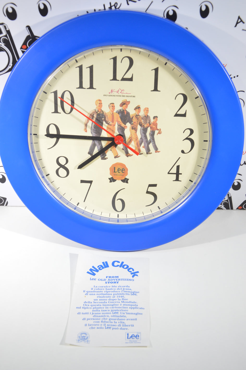 Lee jeans orologio pubblicitario vintage advertising lee orologio da parete