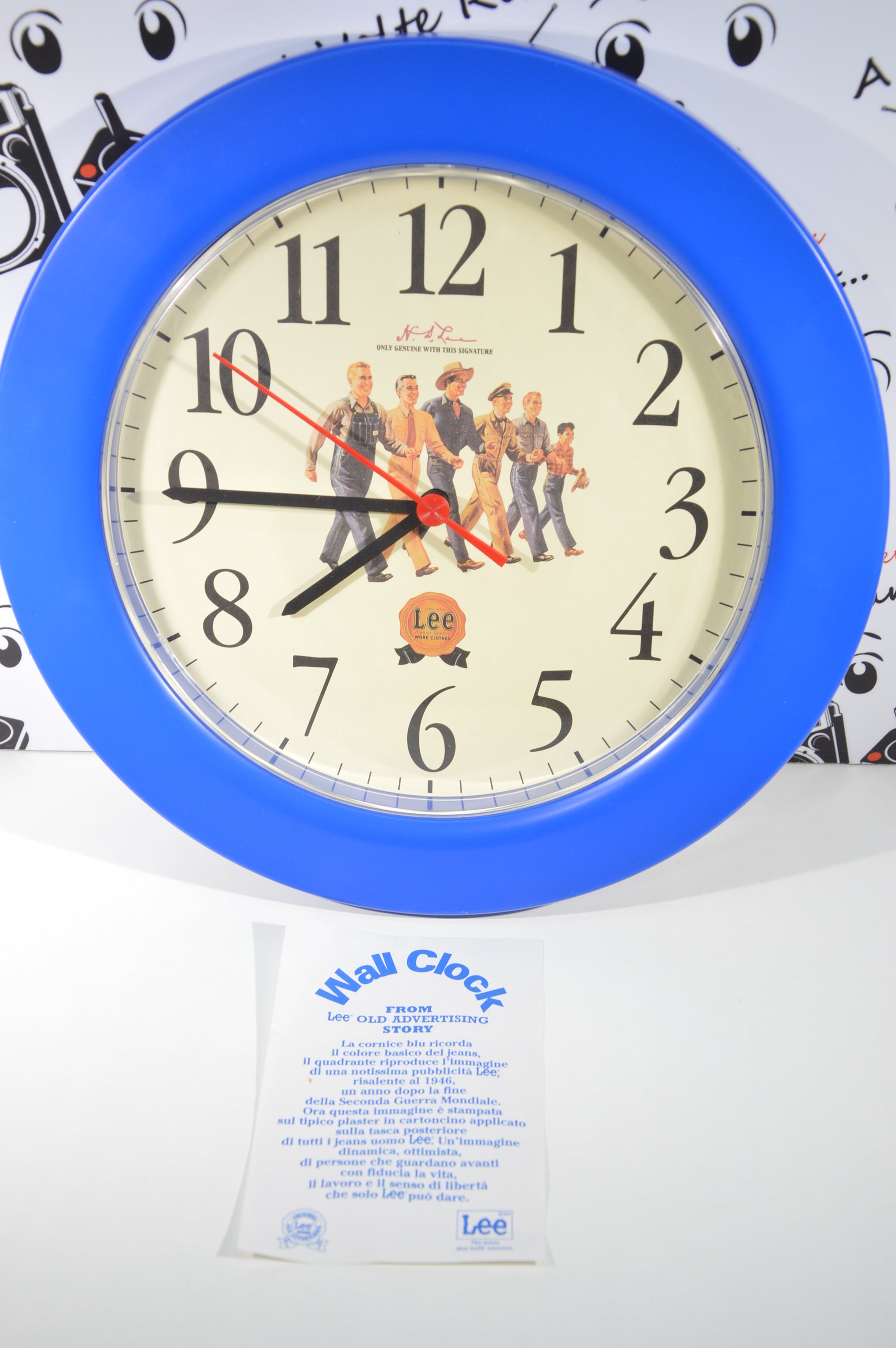 Lee jeans orologio pubblicitario vintage advertising lee orologio da parete