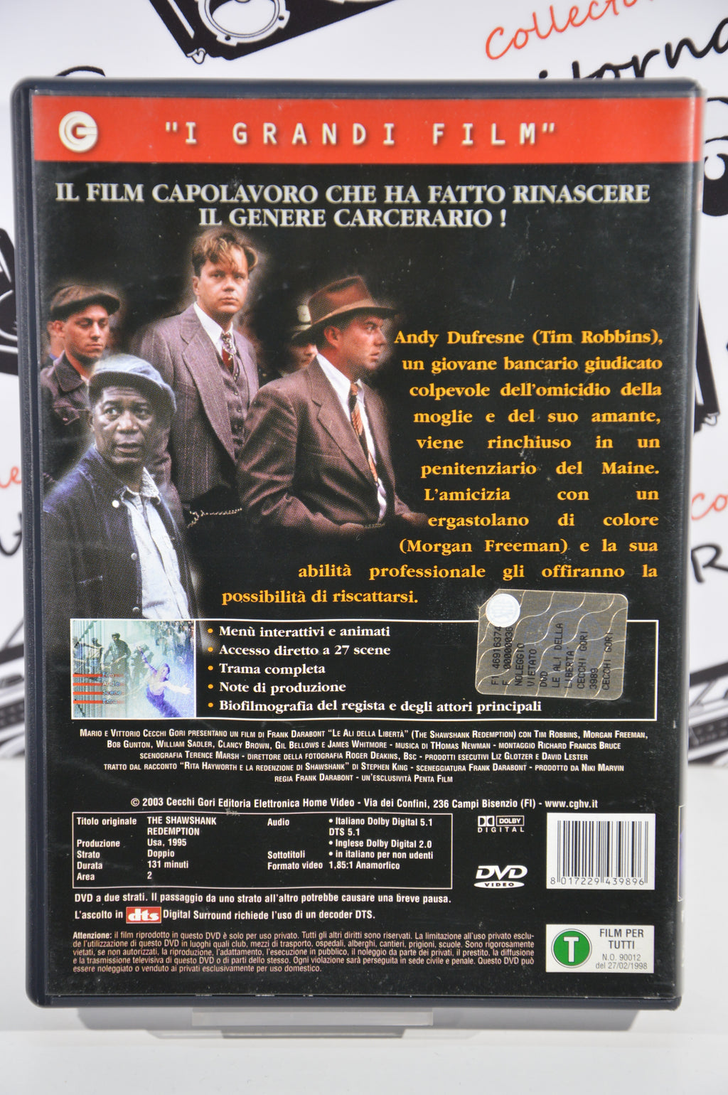 Le ali della libertà Dvd Italiano