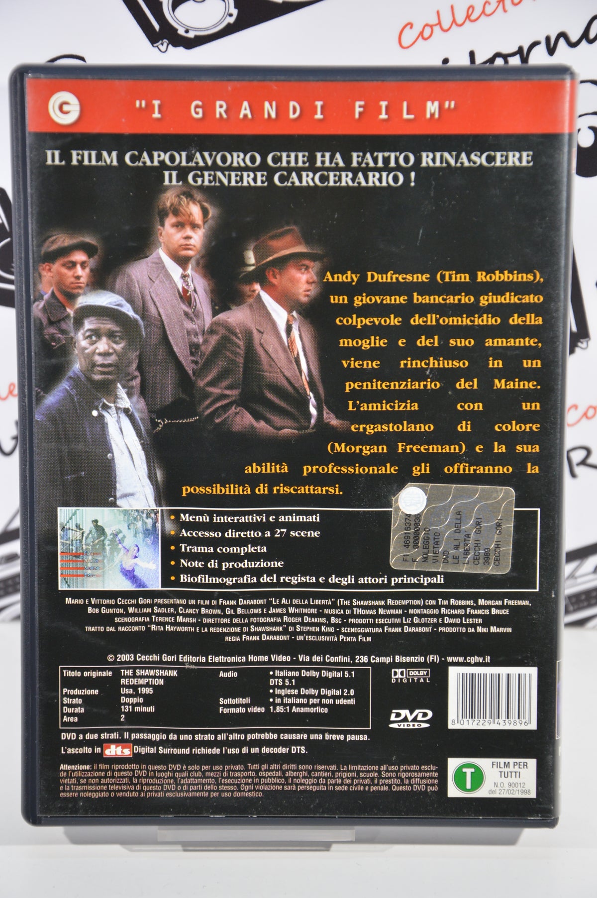 Le ali della libertà Dvd Italiano