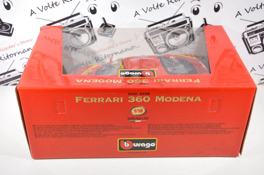 Ferrari 360 Modena Bburago scala 1:18 die cast pari al nuovo