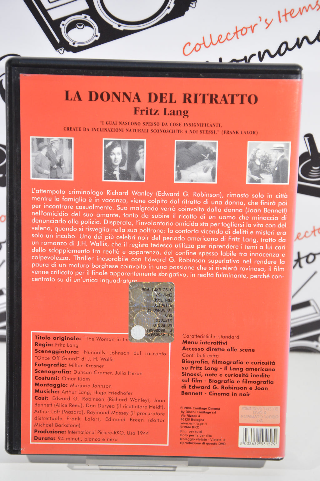 La donna del ritratto Dvd Italiano collezione Fritz Lang