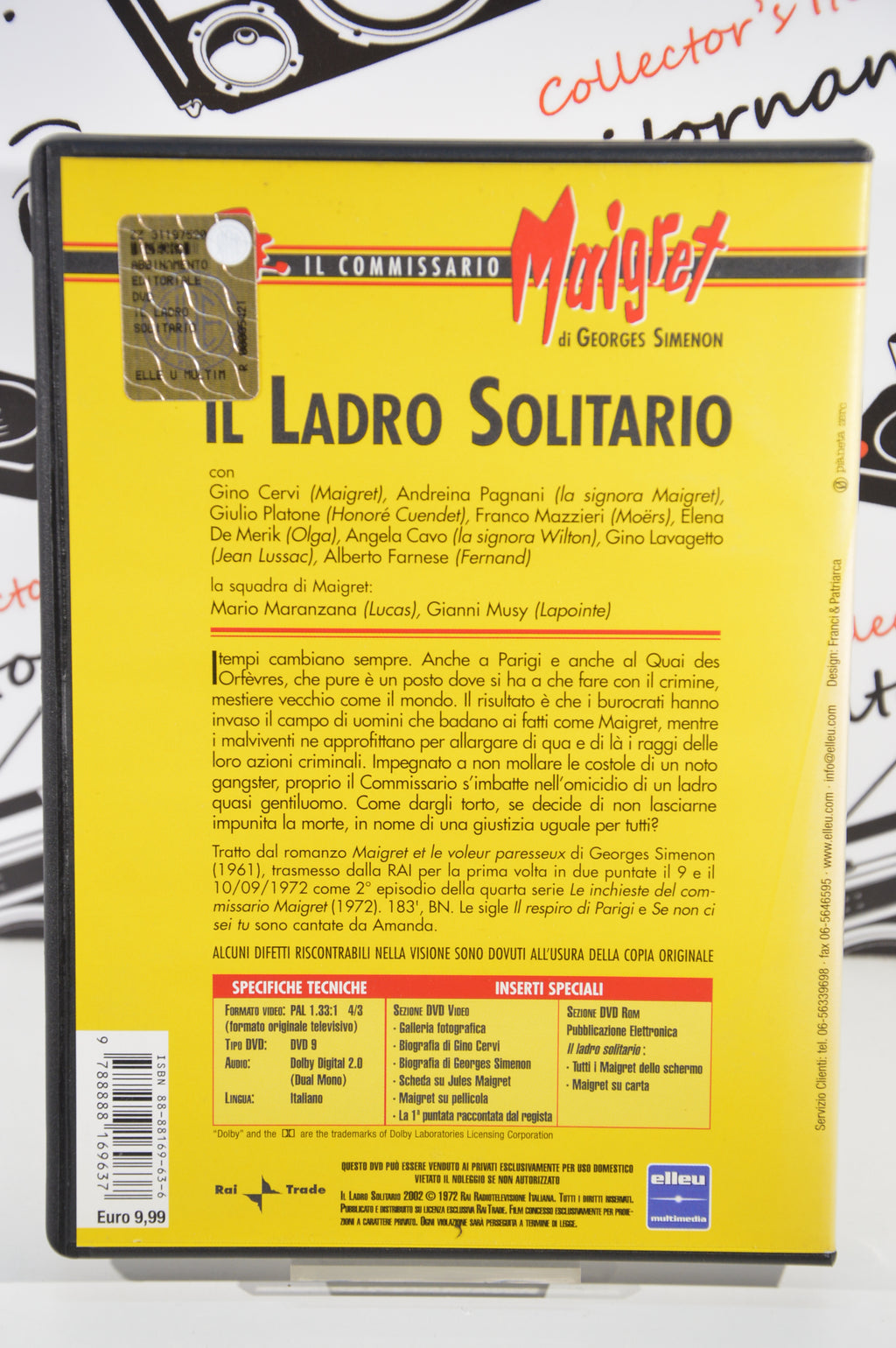 Il ladro solitario Dvd Italiano collezione commissario Maigret