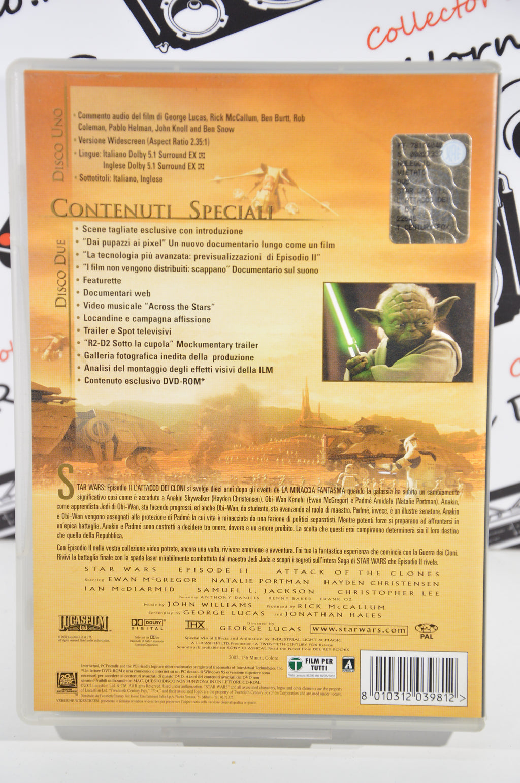 Star Wars l'attacco dei cloni Dvd Italiano edizione 2 dischi