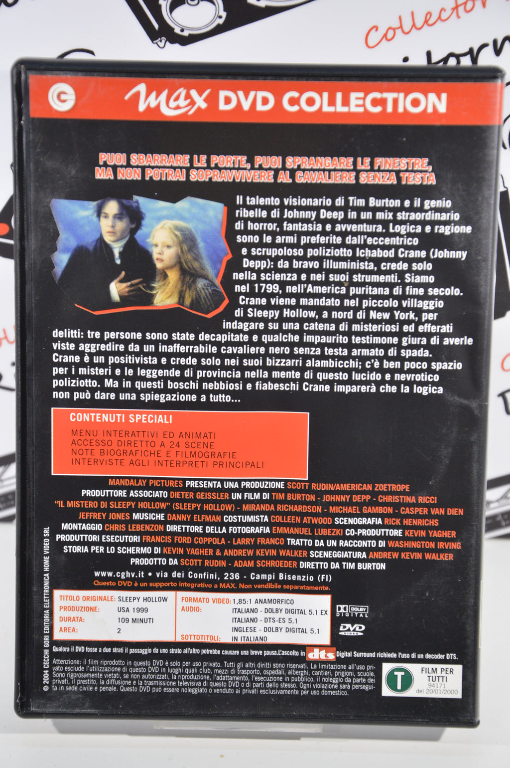 Il mistero di Sleepy Hollow Dvd Italiano