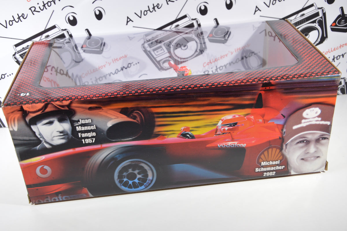 Ferrari F2002 Michael Schumacher 5 volte campione Hot Wheels scala 1:18