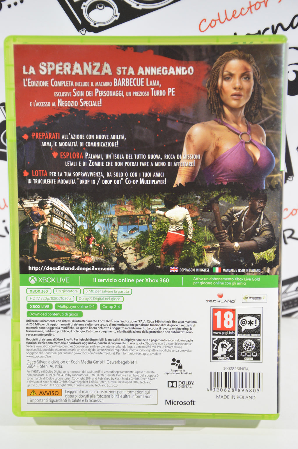 Dead Island Riptide complete edition Xbox 360 18+ Multilingua Ita