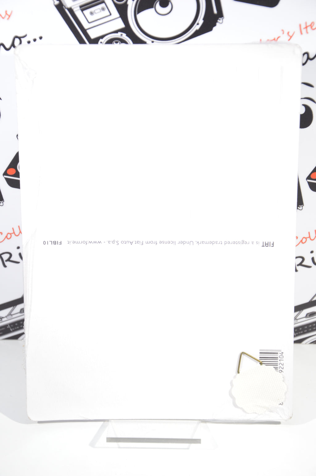 Targa cartolina Fiat 500 riproduzione