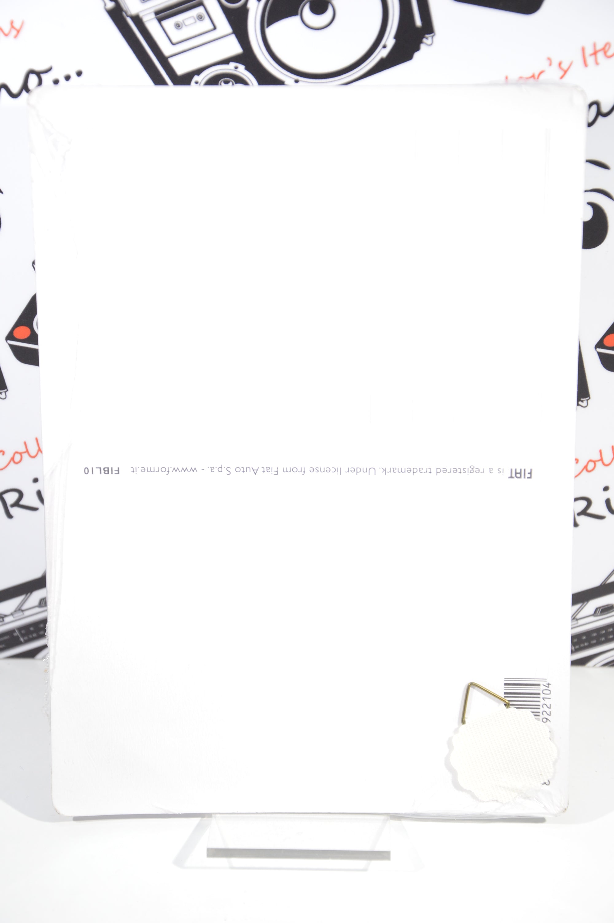 Targa cartolina Fiat 500 riproduzione