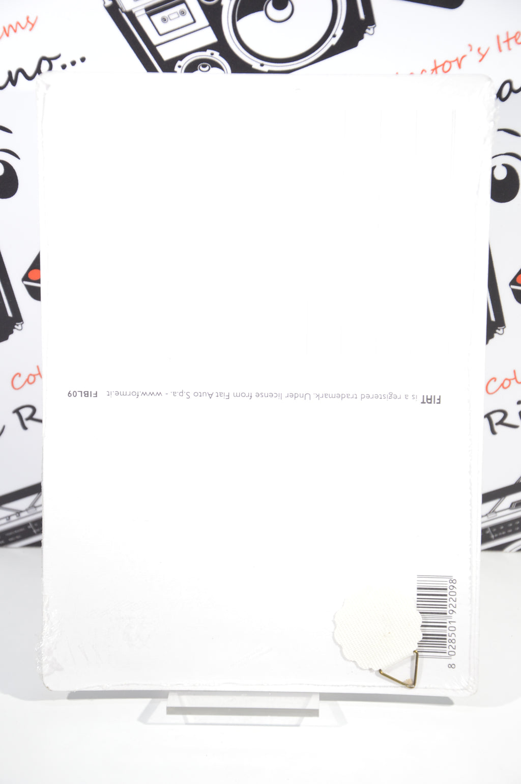 Targa cartolina Fiat 500 riproduzione