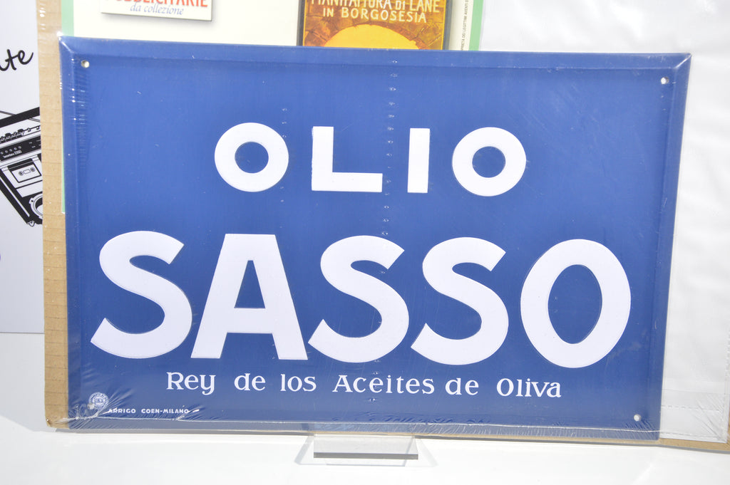 Targa Olio Sasso riproduzione Hachette