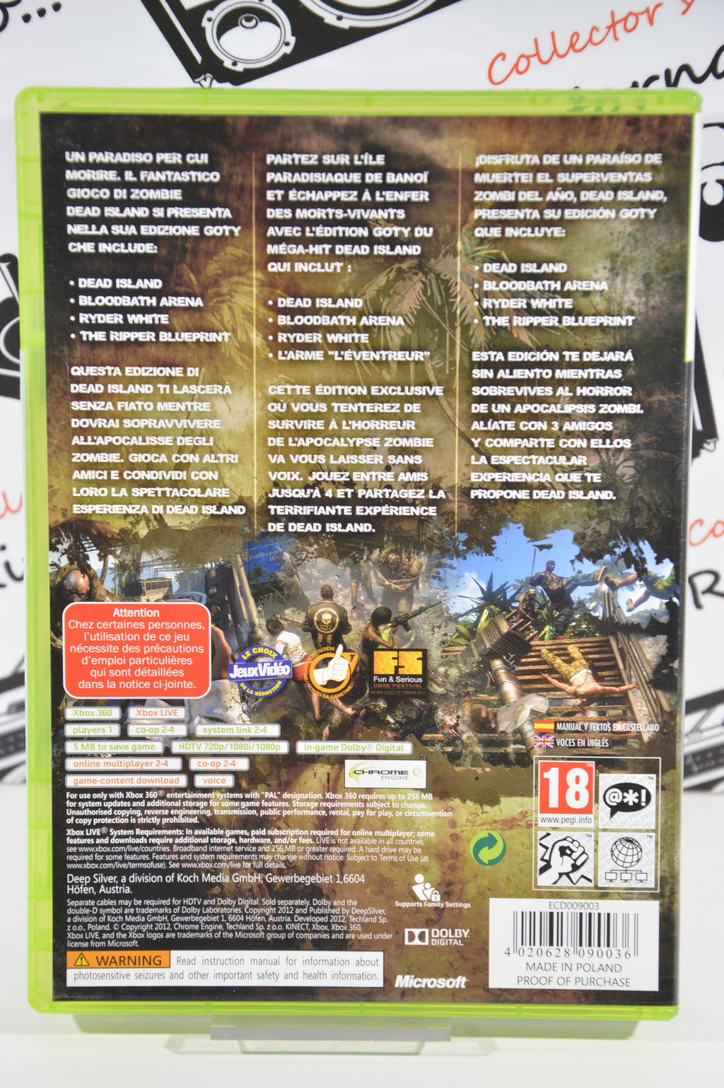 Dead Island Goty edition Xbox 360 18+ Multilingua