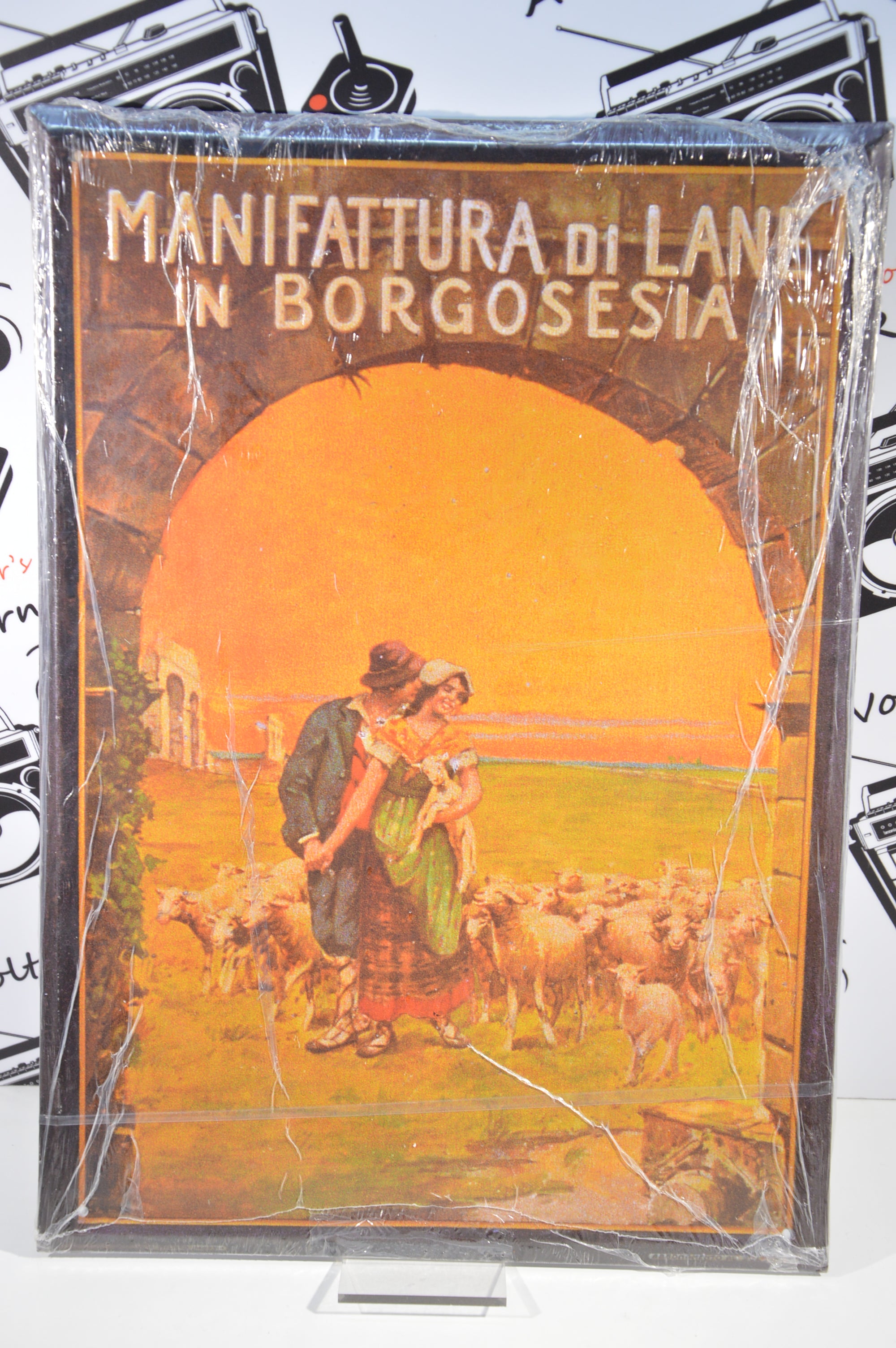 Targa Manifattura lane in Borgosesia riproduzione Hachette