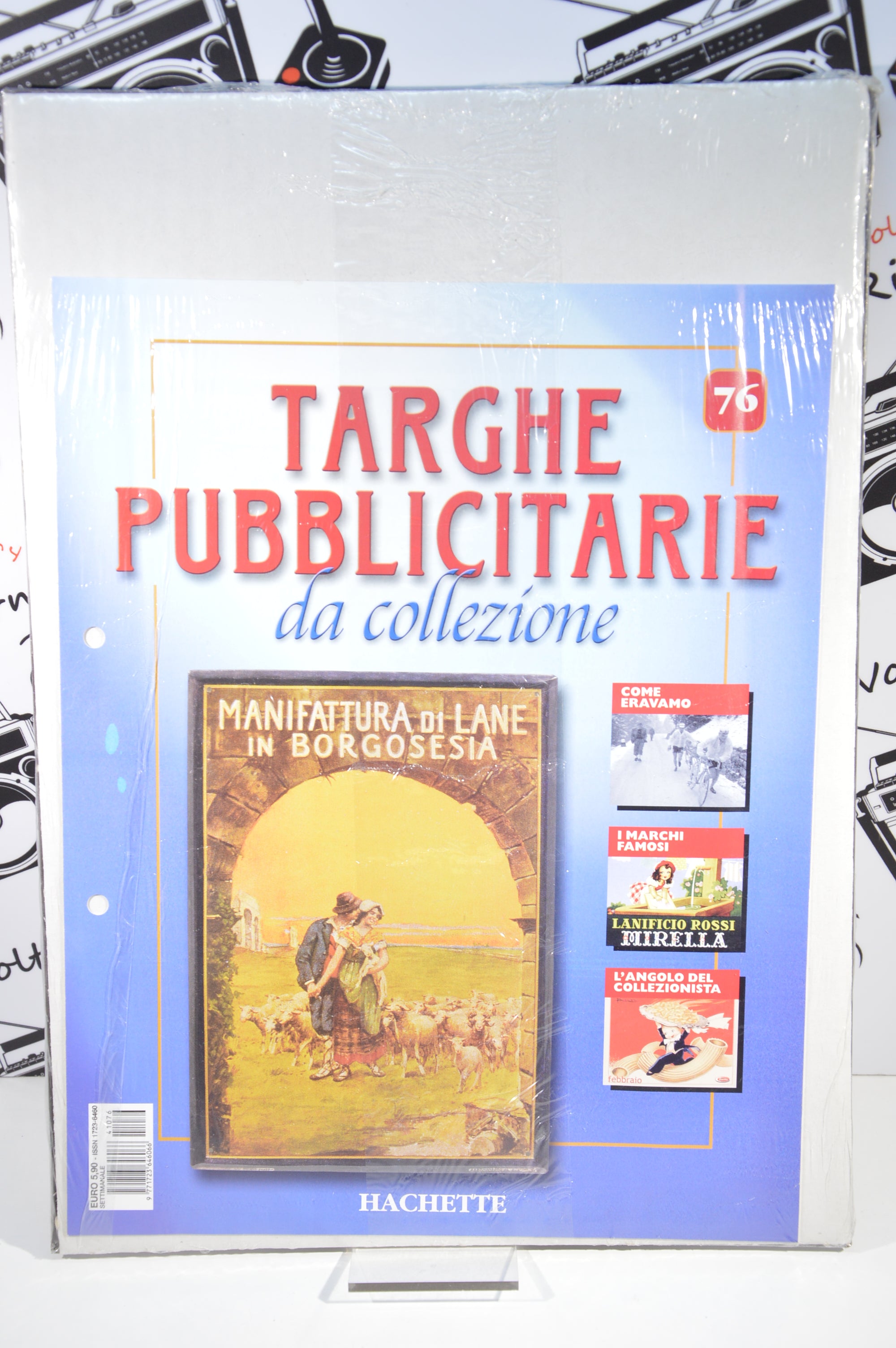 Targa Manifattura lane in Borgosesia riproduzione Hachette