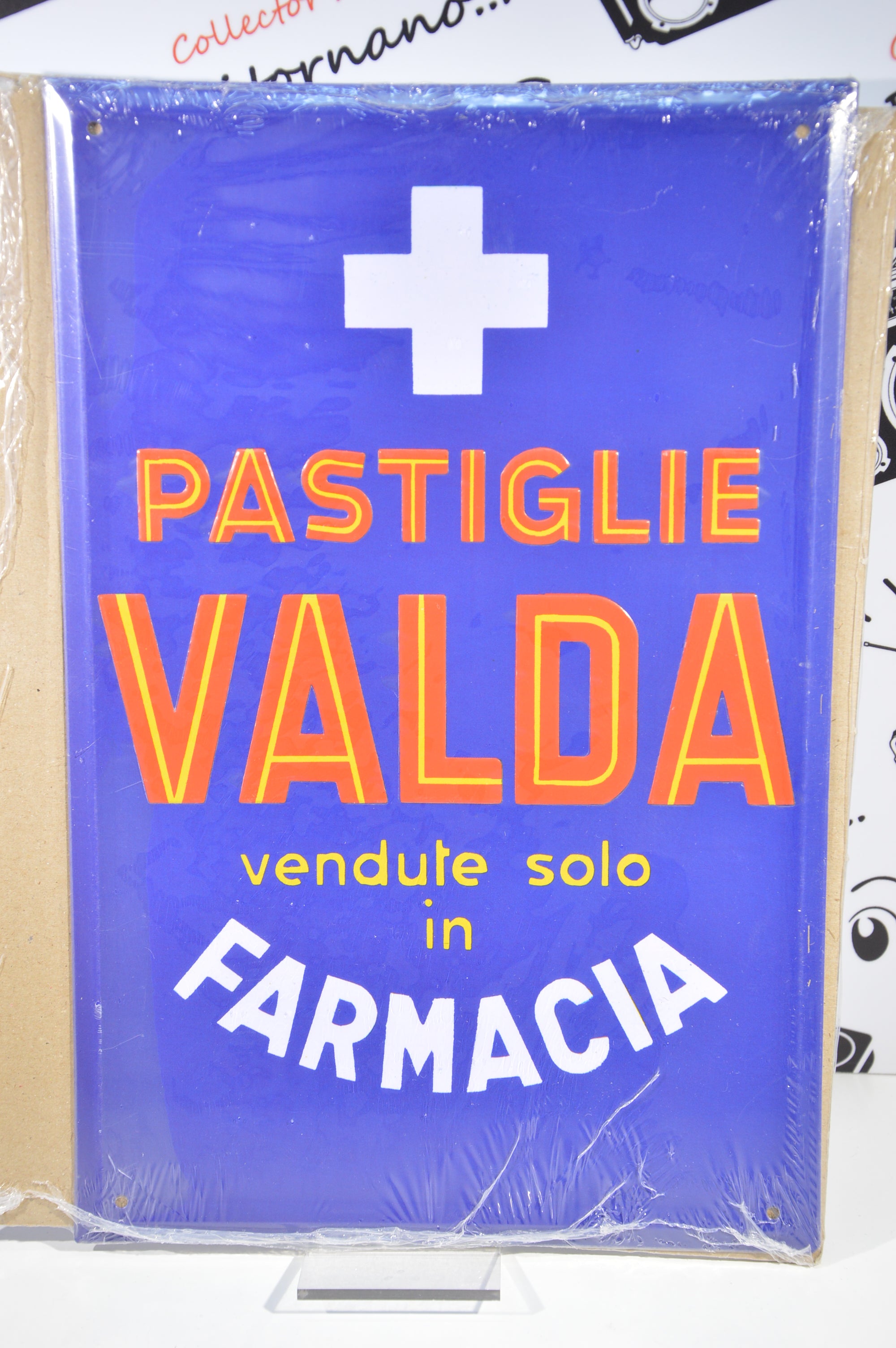 Targa Pastiglie Valda riproduzione Hachette