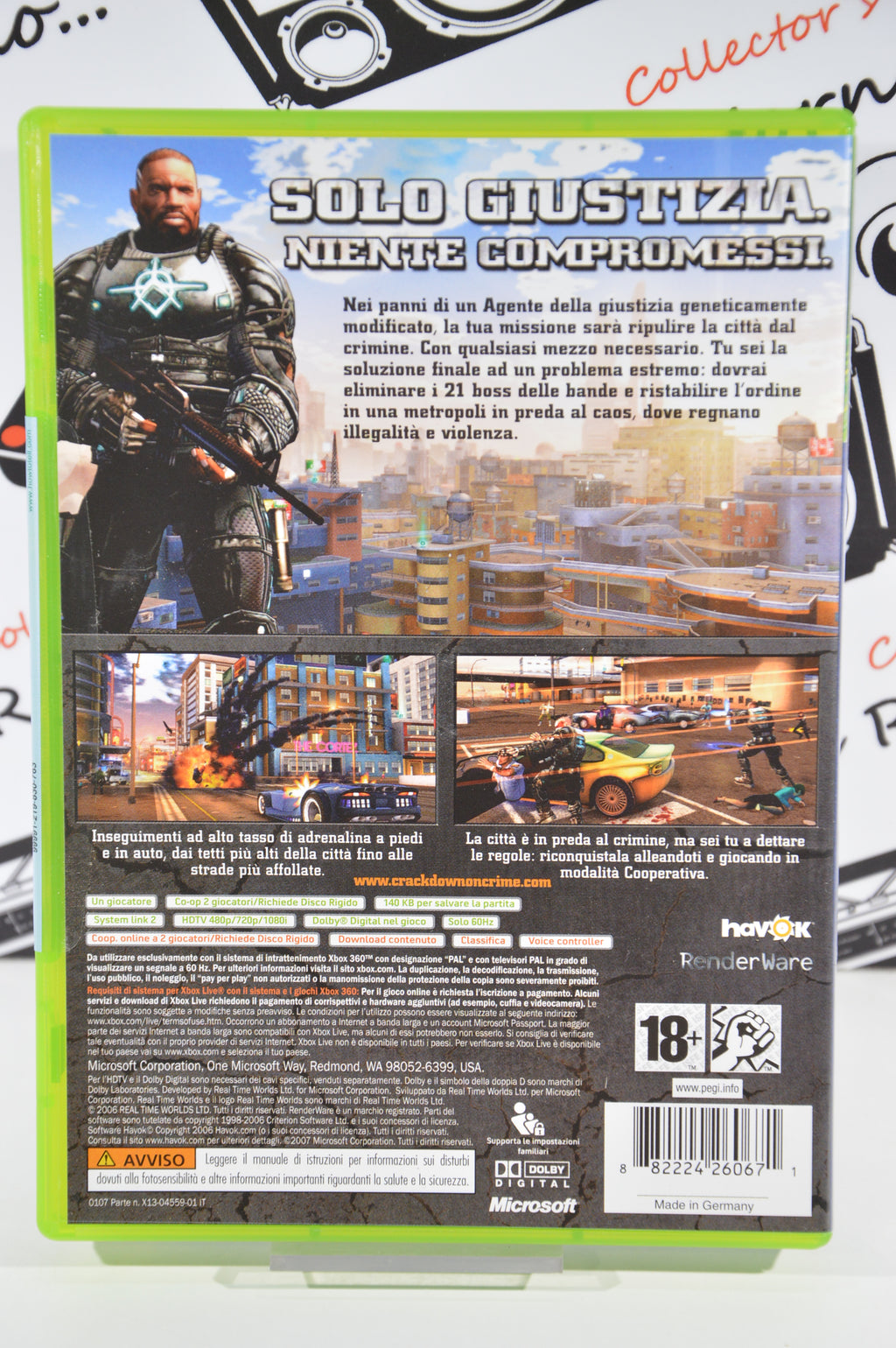 Crackdown Microsoft Xbox 360 18+ Multilingua con mappa