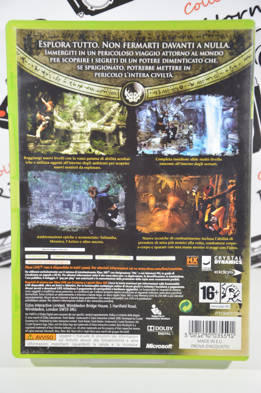 Tomb Raider underworld 360 16+ Multilingua