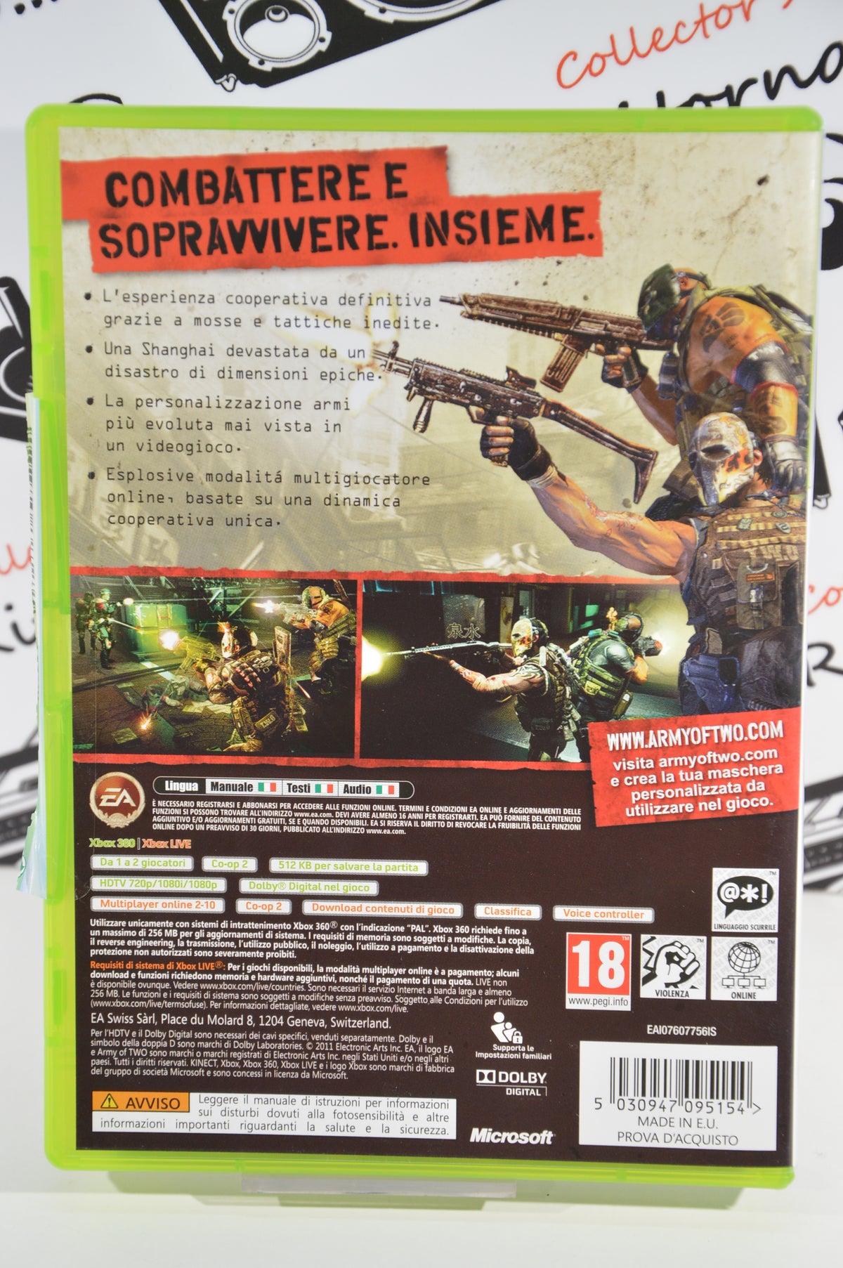 Army of Two 40° giorno Xbox 360 18+ Multilingua