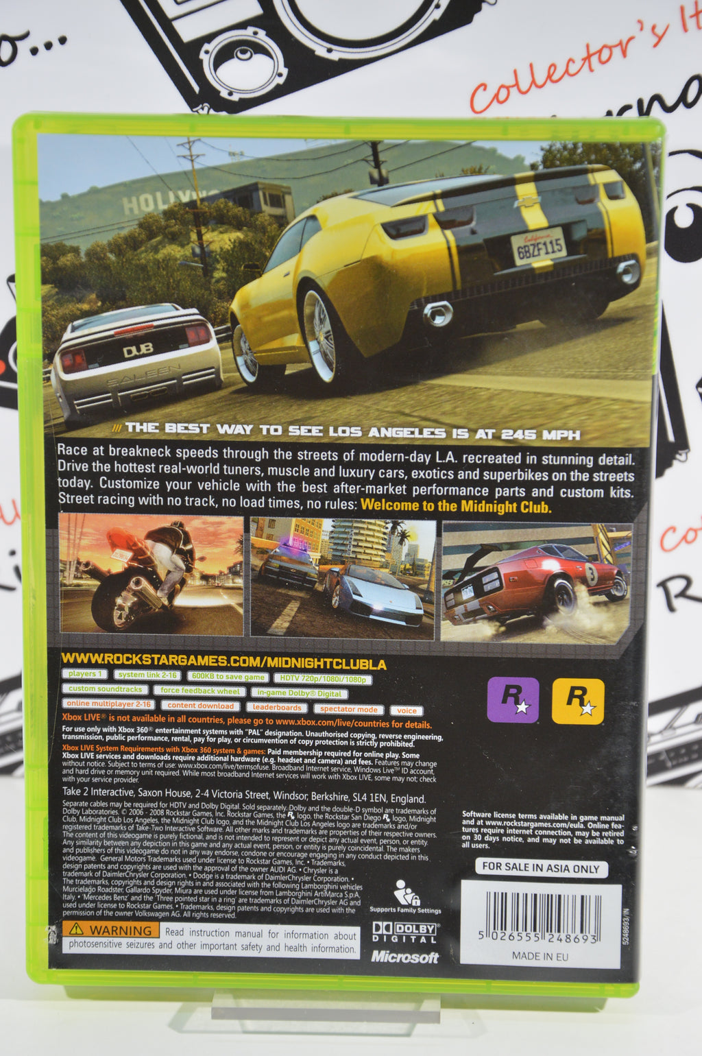 Midnight club Los Angeles Xbox 360 18+ Multilingua con Mappa