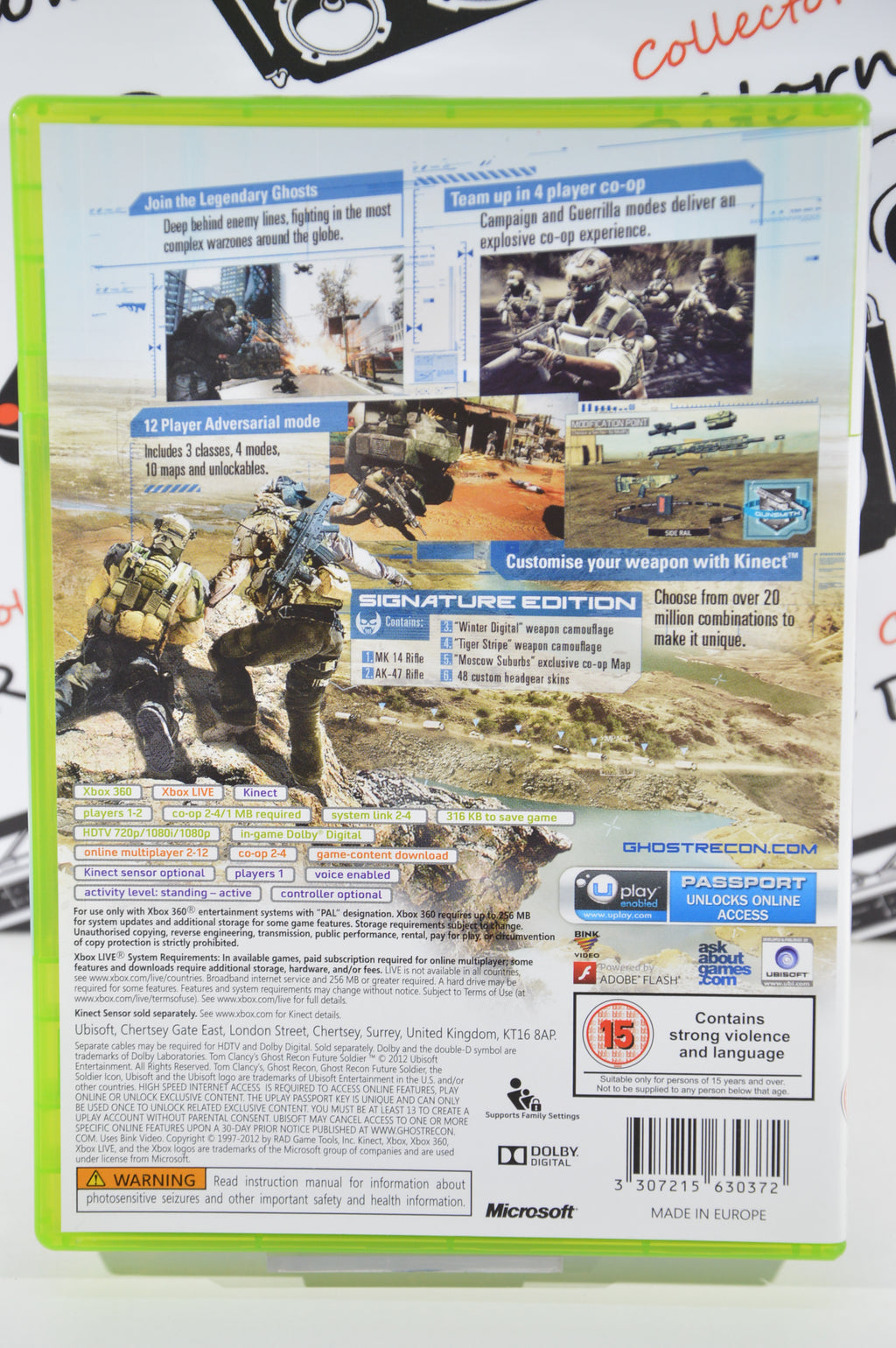 Ghost Recon future soldier signature edition Xbox 360 15+ Inglese